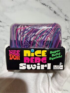 NeeDoh Nice Berg Swirl Purple Pink Blue